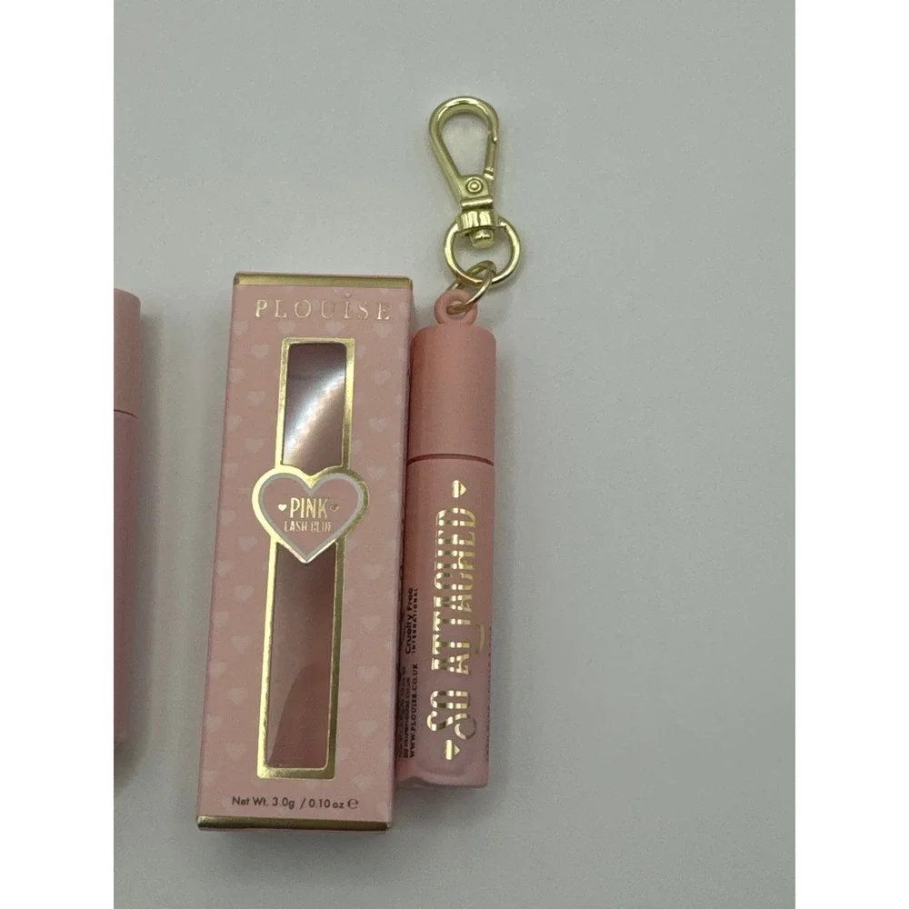 Plouise Tearproof Black Mascara & So Attached‎ Pink Lash Glue Keychain Mini Set
